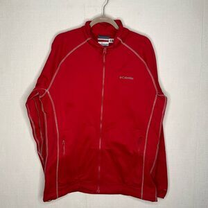 Columbia Jacket size L Red Omni-Wick Evap wicking accelerated‎ zip up